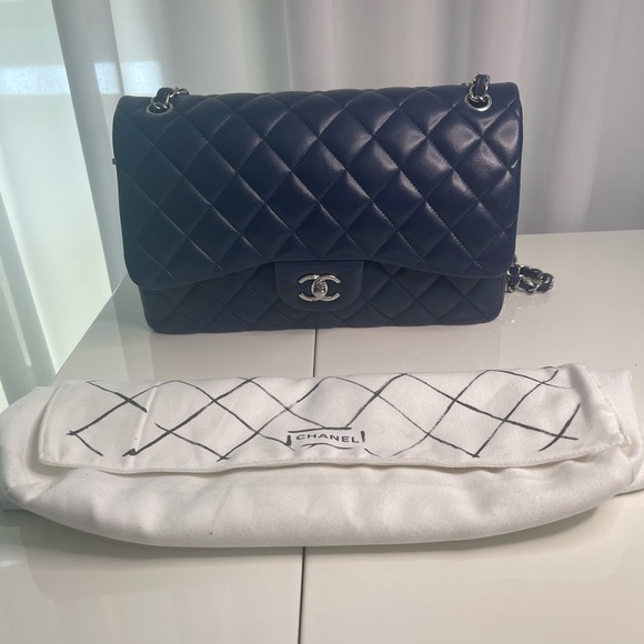 Chanel jumbo double flap, lambskin, blue🫐 - Picture 9 of 9
